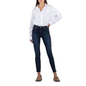 NEW Kut Womens Size 14 Diana Fab Ab High Rise Relaxed Fit Skinny Jean Dark Wash